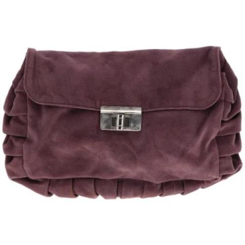 Pre-owned Suede handbags Marni Pre-owned , Purple , Dames
