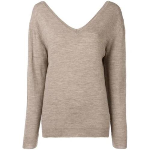 Pre-owned Wool tops Maison Margiela Pre-owned , Beige , Dames