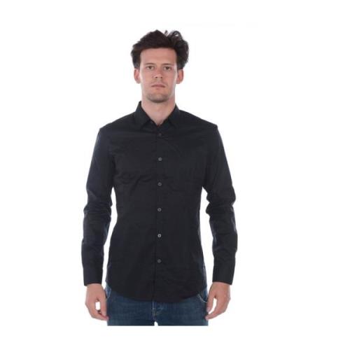 Basis Polo Kraag Shirt Daniele Alessandrini , Black , Heren