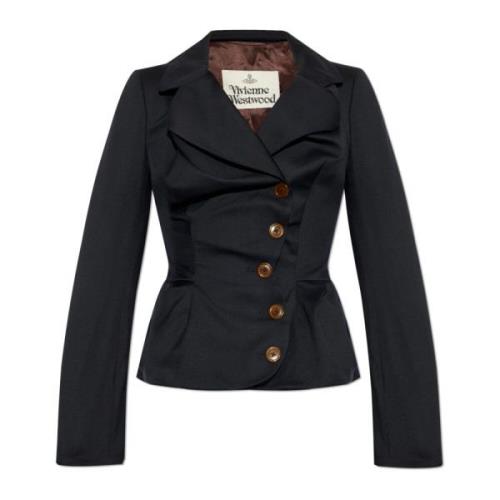 Wollen blazer Drunken Vivienne Westwood , Blue , Dames