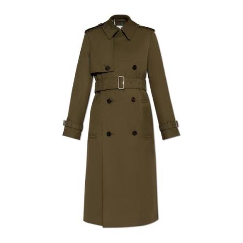 Katoenen trenchcoat Burberry , Green , Dames