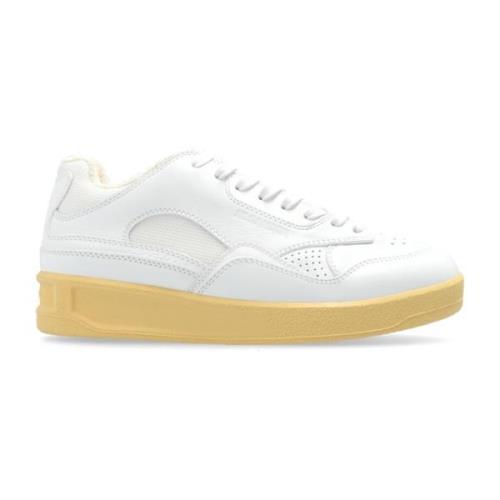 Sportschoenen met logo Jil Sander , White , Dames