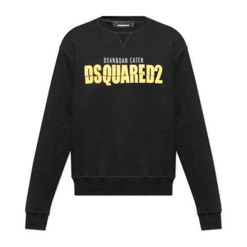 Sweatshirt met print Dsquared2 , Black , Heren