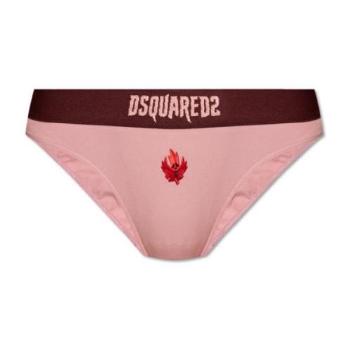Slip met logo Dsquared2 , Pink , Dames
