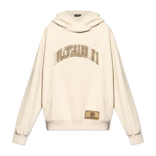 Sweatshirt met print Dolce & Gabbana , Beige , Heren