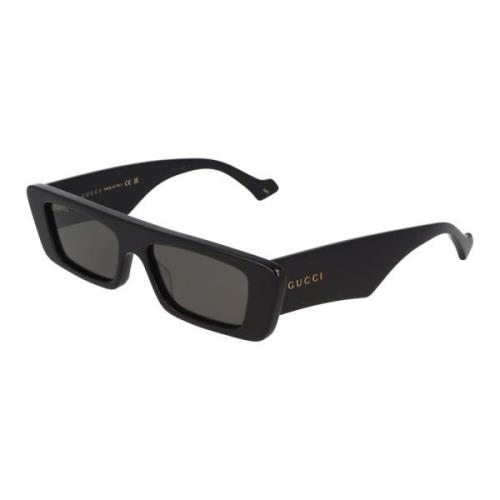 Rechthoekige zonnebril Gg1331S Gucci , Black , Heren