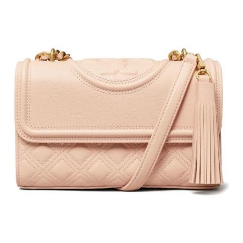 Zacht Graan Klein Blush Leren Tas Tory Burch , Pink , Dames