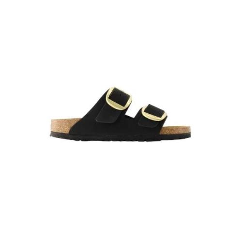Leather sandals Birkenstock , Black , Dames