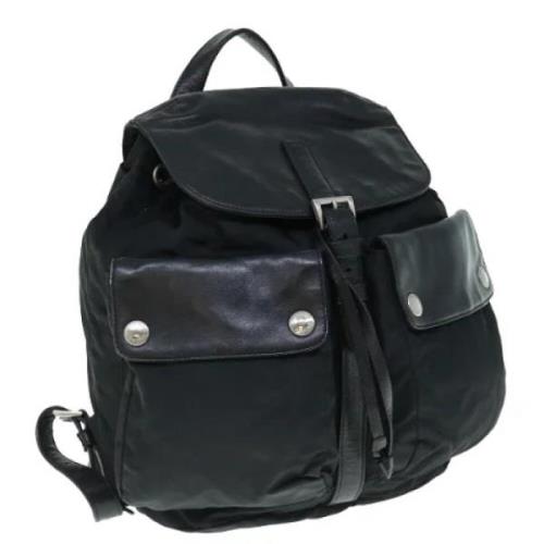 Pre-owned Nylon backpacks Prada Vintage , Black , Dames