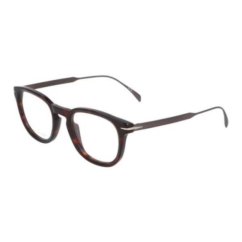 Retro Vierkant Montuur Bril Eyewear by David Beckham , Brown , Unisex