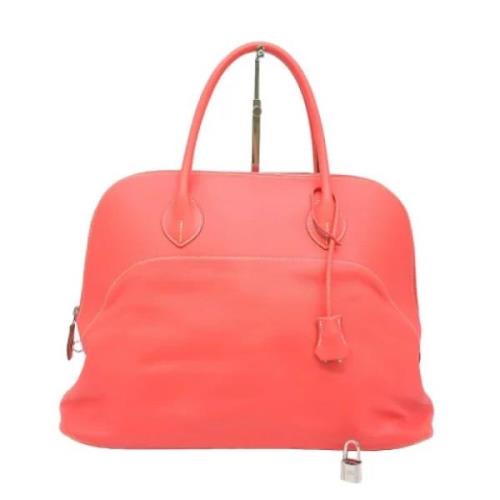 Pre-owned Leather handbags Hermès Vintage , Pink , Dames