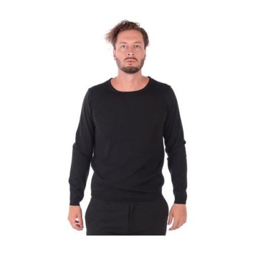 Stijlvolle Sweater Pullover Daniele Alessandrini , Black , Heren
