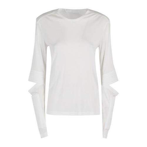 Ruimte Crew Sweater Helmut Lang , White , Dames