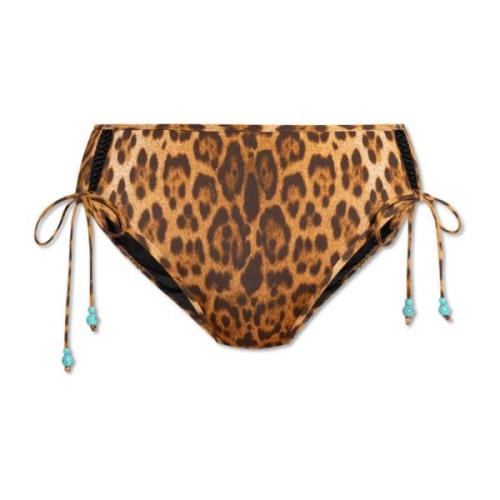 Hoog getailleerde bikinibroek La Perla , Brown , Dames