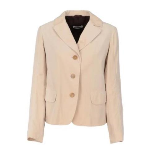 Pre-owned Cotton outerwear Jil Sander Pre-owned , Beige , Dames