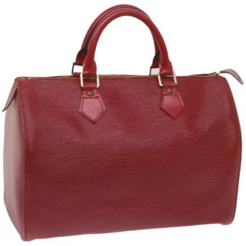 Pre-owned Leather louis-vuitton-bags Louis Vuitton Vintage , Red , Dam...