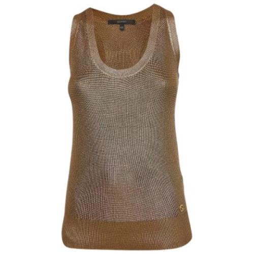Pre-owned Fabric tops Gucci Vintage , Brown , Dames