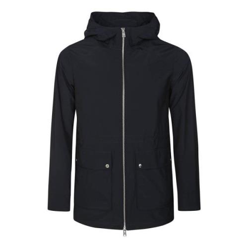 Blauwe Zomer Hoodie Jas Vrouwen Woolrich , Blue , Dames