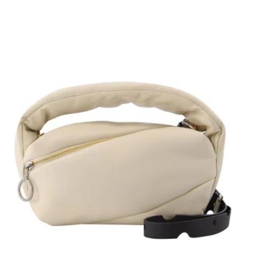 Leather handbags Off White , Beige , Dames