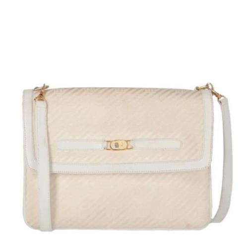 Pre-owned Canvas shoulder-bags Emilio Pucci Pre-owned , White , Dames