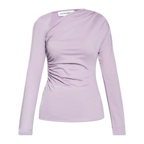 Draped Top Victoria Beckham , Purple , Dames