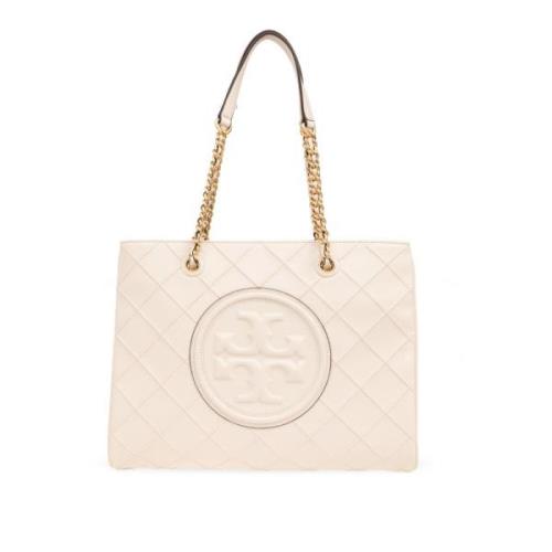 `Fleming Soft` Shopper Tas Tory Burch , Beige , Dames