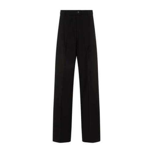 Geplooide Vela Broek Sportmax , Black , Dames