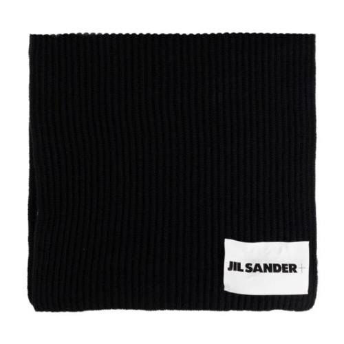 Wollen sjaal Jil Sander , Black , Dames