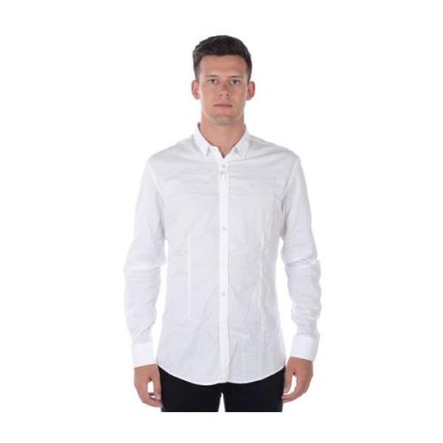 Basis Polo Kraag Shirt Daniele Alessandrini , White , Heren