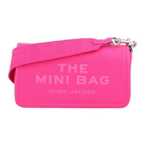 Hot Pink Crossbody Leren Mini Tas Marc Jacobs , Pink , Dames