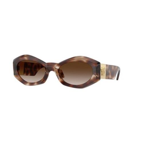 Bruin Gradiënt Frame Zonnebril Versace , Brown , Unisex