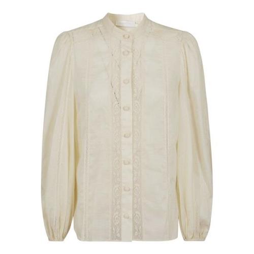 Witte Shirts voor Vrouwen Aw24 Zimmermann , White , Dames