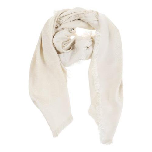 Witte Sjaals voor Vrouwen Aw24 Tory Burch , White , Dames