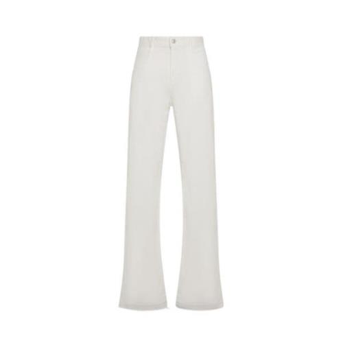 Mid Rise Straight Leg Jeans Cycle , White , Dames