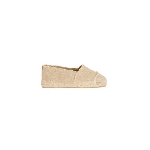 Kampala Espadrilles van Canvas en Raffia Castañer , Beige , Dames