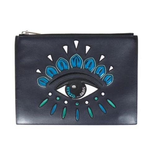 Stijlvolle A4 Eye Clutch Tassen Kenzo , Black , Dames