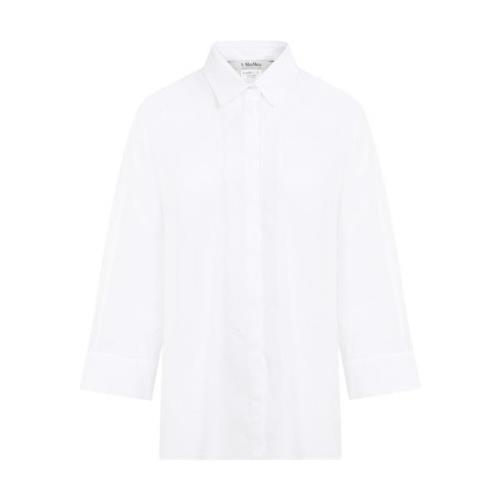 Witte Popeline Shirt Max Mara , White , Dames