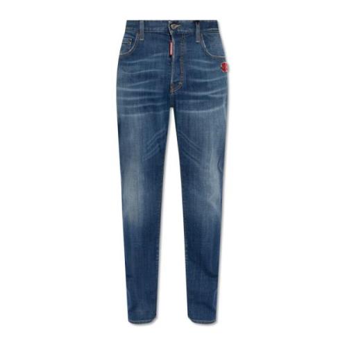 ‘642’ jeans Dsquared2 , Blue , Heren