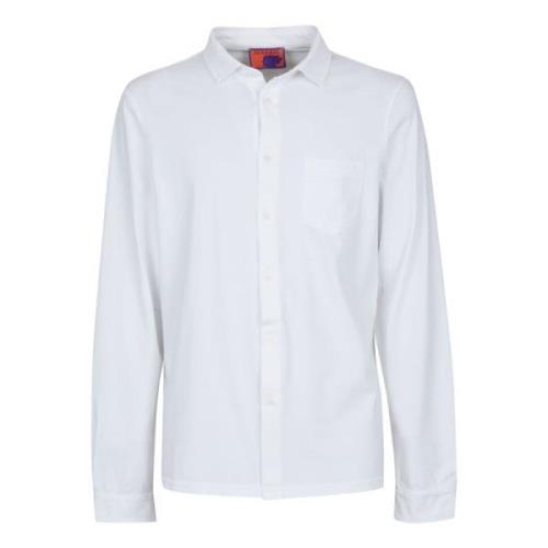 Italiaanse Polo Shirt van Zacht Katoen Gallo , White , Heren