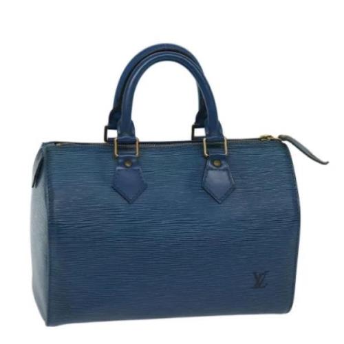 Pre-owned Leather louis-vuitton-bags Louis Vuitton Vintage , Blue , Da...