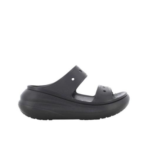 Klassieke Crush Sandaal Dames Slippers Crocs , Black , Dames