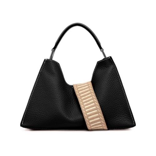 Hedendaagse Elegantie Aurora Tas Gianni Chiarini , Black , Dames