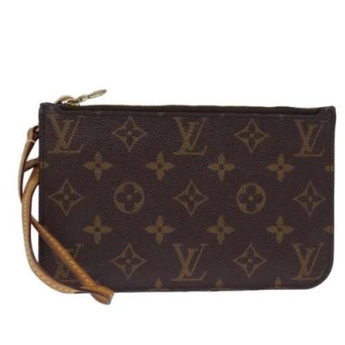 Pre-owned Canvas clutches Louis Vuitton Vintage , Brown , Dames