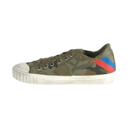 Camou Groene Sneakers Philippe Model , Multicolor , Dames