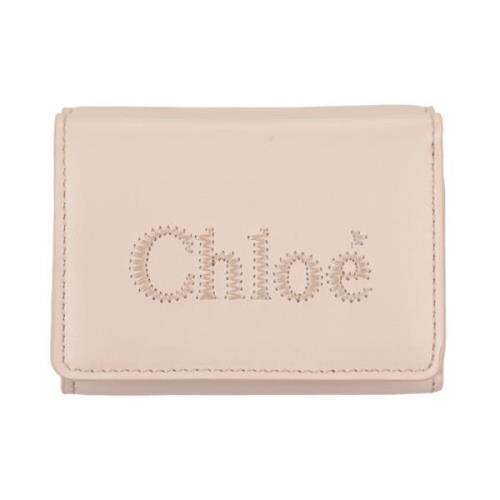 Roze Trifold Mini Portemonnee Chloé , Pink , Dames