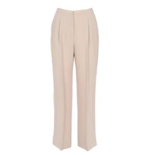 Pre-owned Silk bottoms Armani Pre-owned , Beige , Dames