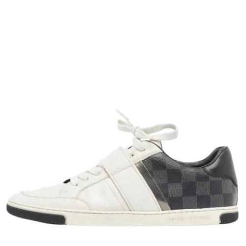 Pre-owned Canvas sneakers Louis Vuitton Vintage , White , Heren