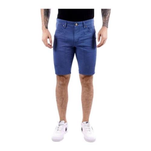 Slim Bermuda met Patches Jeckerson , Blue , Heren