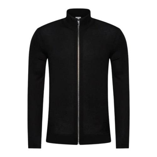 Heren Zip-Up Cardigan Calvin Klein , Black , Heren