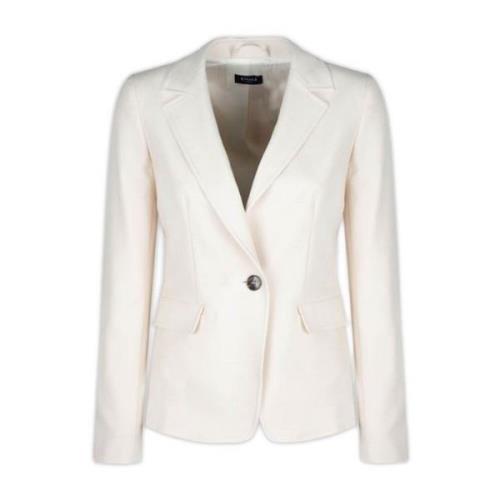 Stijlvolle Jas met 100% Samenstelling Emme DI Marella , White , Dames